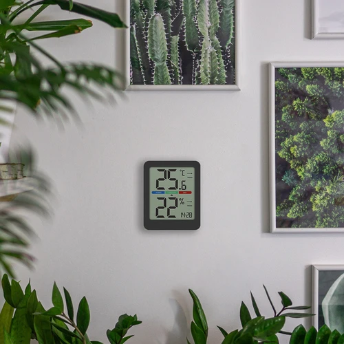 Elektronički sobni termometar, crni - 15