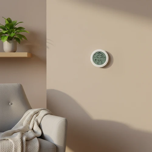 Elektronički termometar marke Soens – s vanjskim senzorom, okrugli bijeli - 8