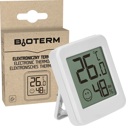 Elektronički termometar s pokazivačem udobnosti, bijeli - 7