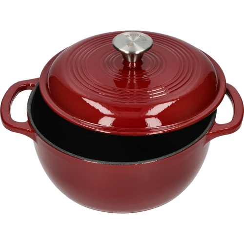 Emajlirani lijevani lonac - bordo, 4 L - 2