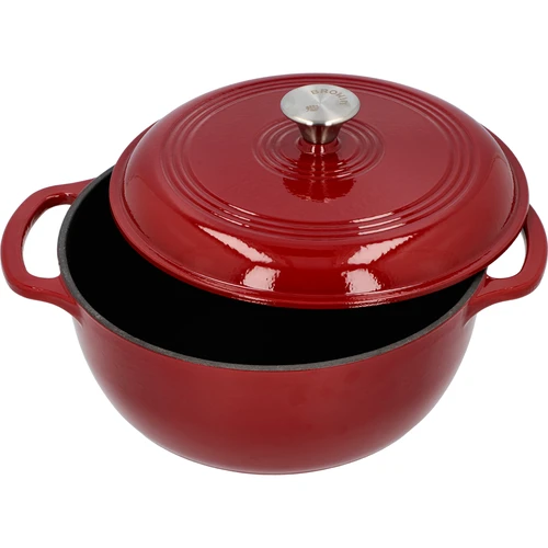 Emajlirani lijevani lonac - bordo, 5,8L - 2