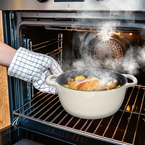 Emajlirani lonac od lijevanog željeza – ecru, 4 L - 8