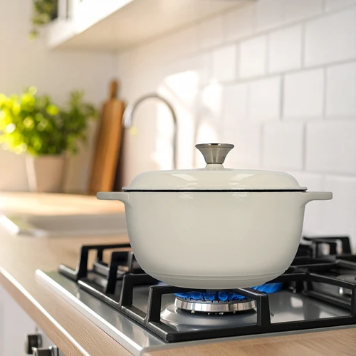 Emajlirani lonac od lijevanog željeza – ecru, 4 L - 9