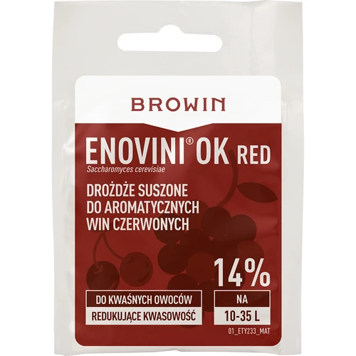 Enovini® OK RED - vinski kvasac za smanjenje kiselosti 7 g