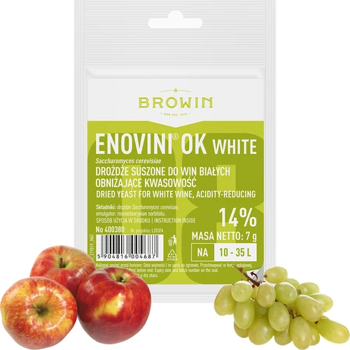 Enovini® OK WHITE - vinski kvasac za smanjenje kiselosti 7 g - 3