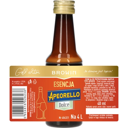 Esencija Apeorello Dolce za 4 L, 40 ml - 5