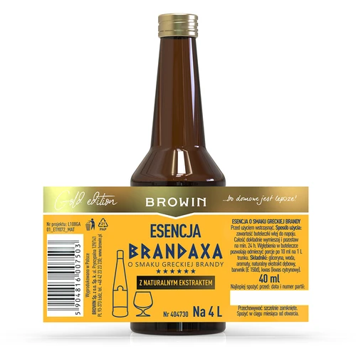 Esencija Brandaxa s okusom grčkog brendija, 40 ml - 4