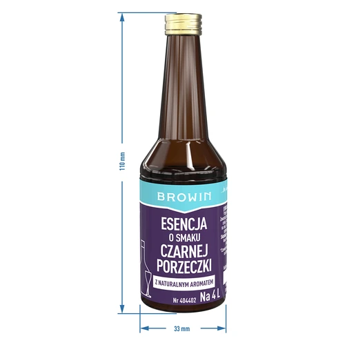 Esencija okusa crnog ribiza s prirodnom aromom za 4 L - 40 ml - 8