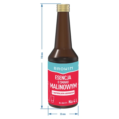 Esencija okusa maline s prirodnom aromom za 4 L - 40 ml - 7