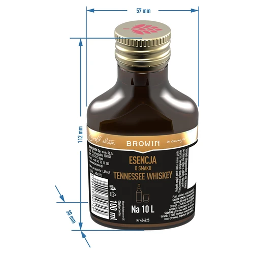 Esencija okusa Tennessee whiskey za 10 L - 100 ml - 6