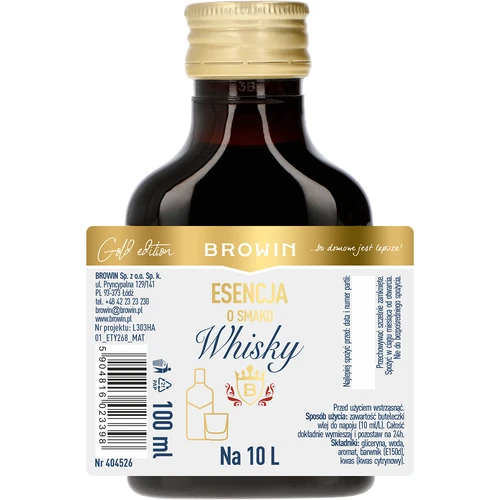 Esencija okusa viskija za 10 L, 100 ml - 4