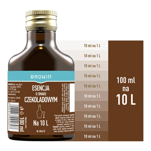 Esencija s okusom čokolade 100 ml za 10 L - 4