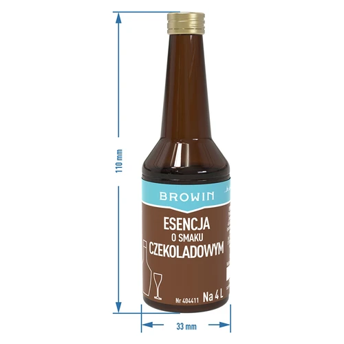 Esencija s okusom čokolade za 4 L - 40 ml - 8