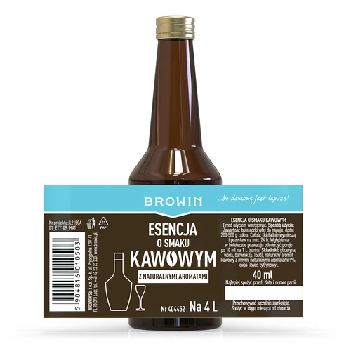 Esencija s okusom kave s prirodnim aromama za 4 L - 40 ml - 4