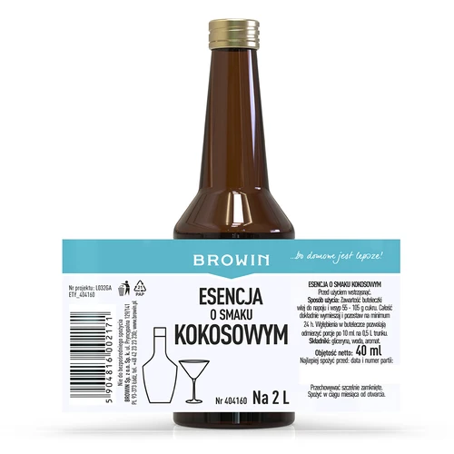 Esencija s okusom kokosa za 2 L - 40 ml - 5