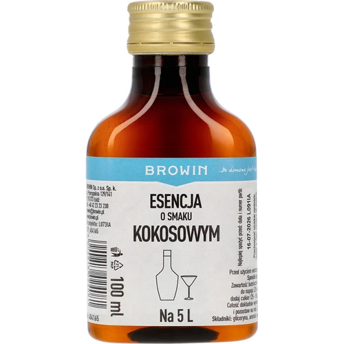 Esencija s okusom kokosa, za 5 L - 100 ml  - 1 