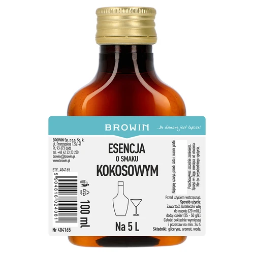 Esencija s okusom kokosa, za 5 L - 100 ml - 4