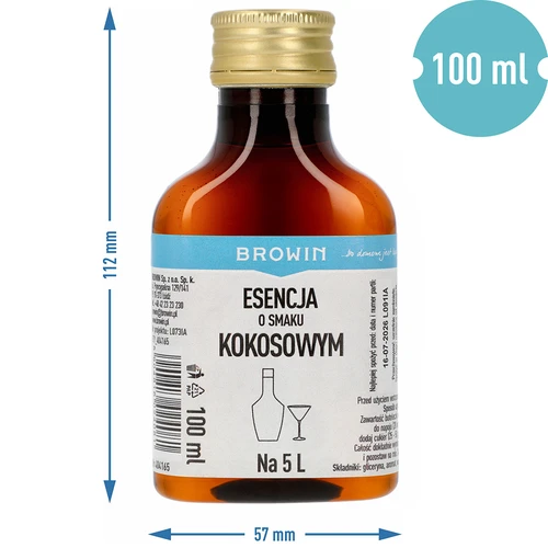 Esencija s okusom kokosa, za 5 L - 100 ml - 7
