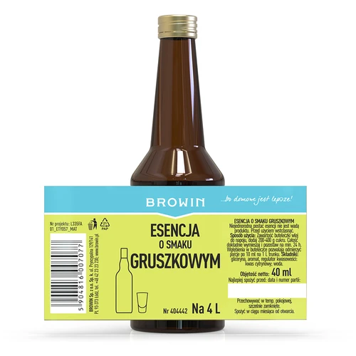 Esencija s okusom kruške - kruškov liker, zaprawka 40 ml - 6
