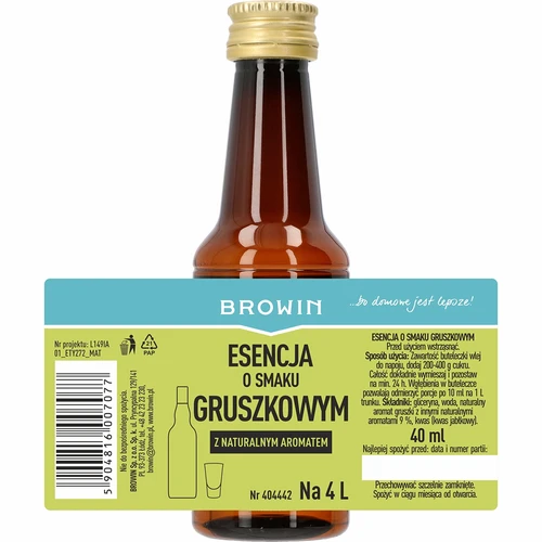 Esencija s okusom kruške – za kruškov liker, 40 ml - 4