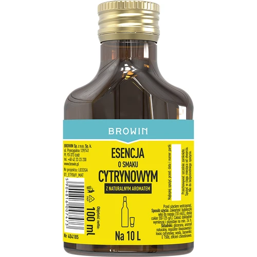Esencija s okusom limuna s prirodnom aromom za 10 L - 100 ml  - 1 