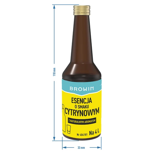 Esencija s okusom limuna s prirodnom aromom za 4 L - 40 ml - 7