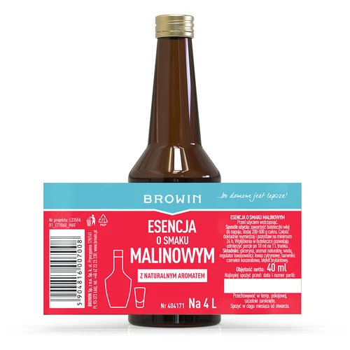 Esencija s okusom maline s prirodnom aromom za 4 L - 40 ml - 6
