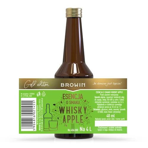 Esencija s okusom Whisky Apple - 40 ml, za 4L - 4