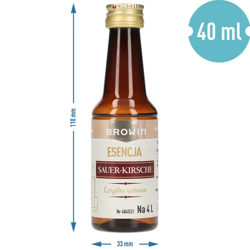 Esencija Sauer-Kirsche – Čista Višnja, 40 ml, za 4 L - 8