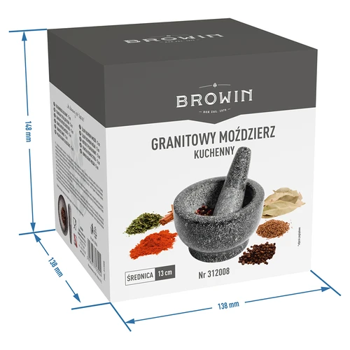 Granitni kuhinjski mužar s tučkom - 9