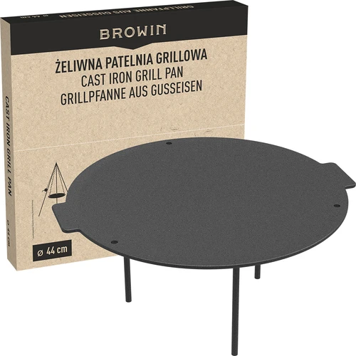 Grill tava, lijevano željezo, fi 44 cm - 10