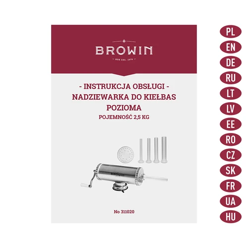 Horizontalna punilica 2,5 kg sa silikonskim klipom - 9
