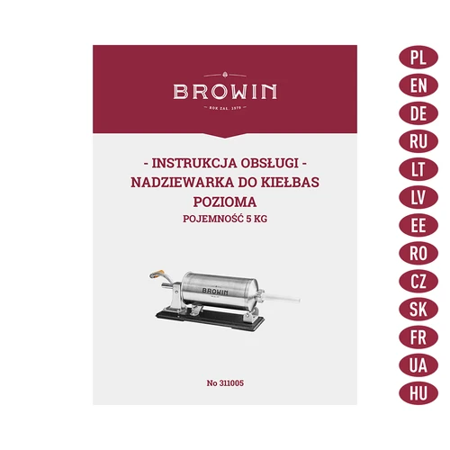 Horizontalna punilica za kobasice 5 kg - 9