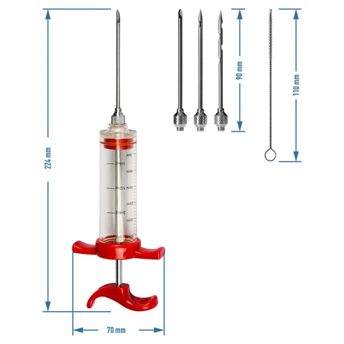 Injektor 30ml + 3 igle + čistač - 7