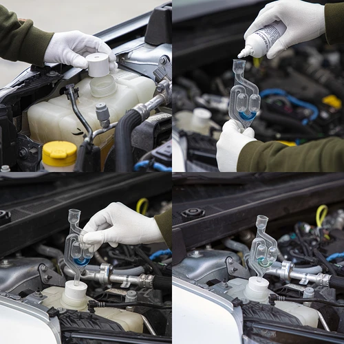 Ispitivač brtve ispod glave - 6 adaptera, 100 ml tekućine - 5