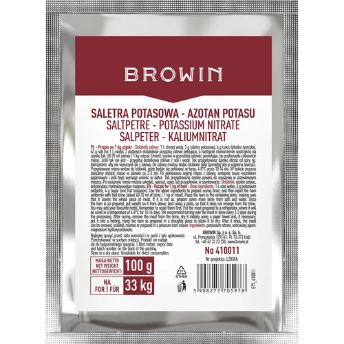 Kalijev nitrat za salamurenje mesa, 100 g  - 1 