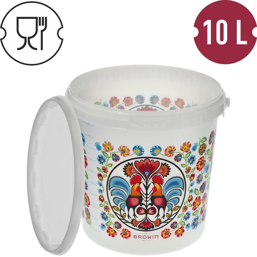 Kanta za hranu GWIOZDA - s poklopcem, 10 L - 4