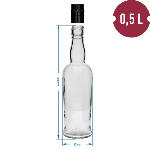 Kapetanska boca 500 ml s čepom - 6 kom - 5