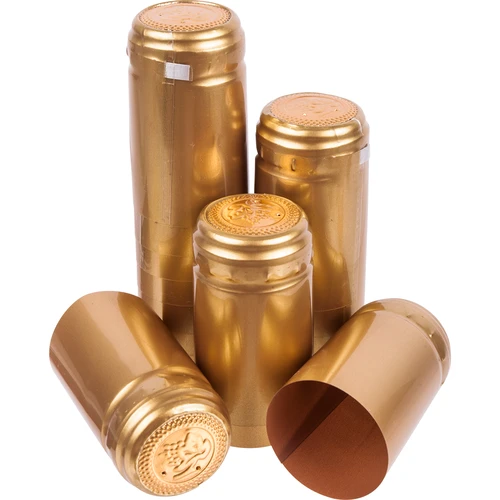 Kapice s perforacijom zlatne fi 31mm 100kom.  - 1 