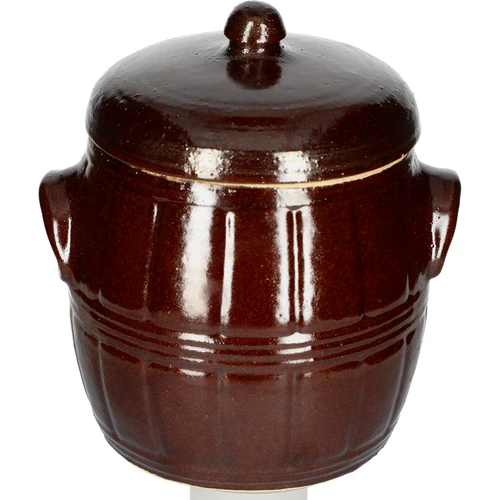 Keramička posuda - bačva 4,5l s poklopcem  - 1 