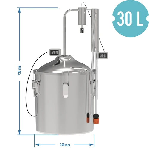 Klasični destilator Convex 30 L - 1 odstojnik - 8