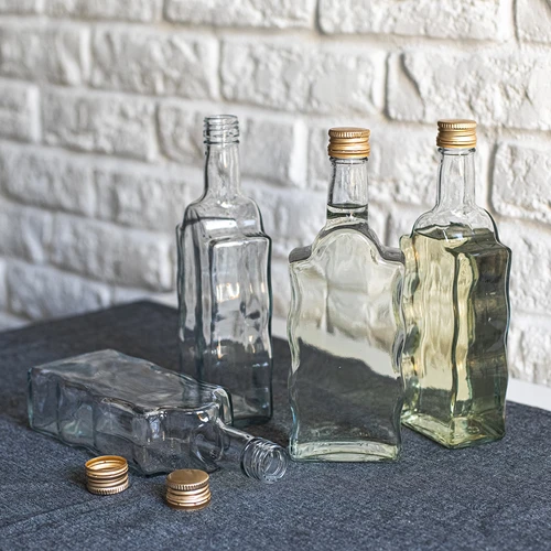 Klaustarska boca 500 ml, s čepom, bijela - 6 kom. - 5