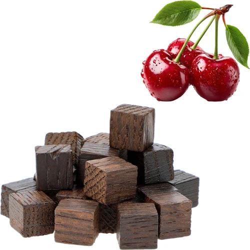 Kockice od francuskog hrasta, jako tostirane, aromatizirane – Višnja, 20 g - 3