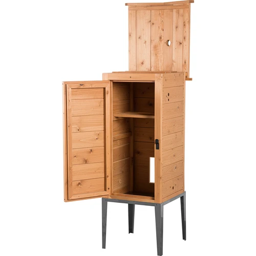 Komora za dimljenje od ariša, 200L, s postoljem od nehrđajućeg čelika - 2