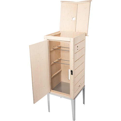 Komora za dimljenje od atestirane šperploče, 200L, s postoljem od nehrđajućeg čelika - 2