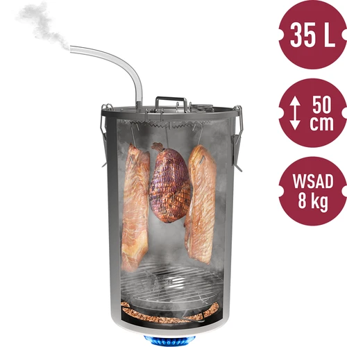 Kućna pušnica u loncu, 35 L, za plinski štednjak - 6