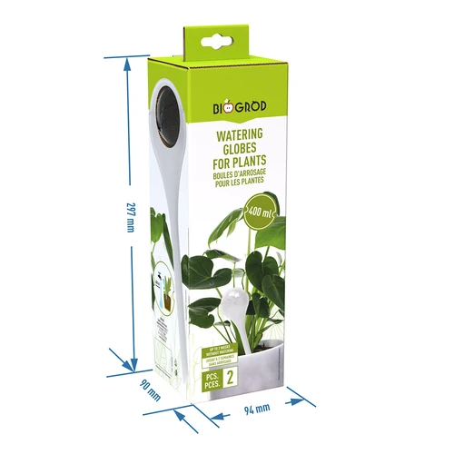 Kugle za navodnjavanje biljaka, prozirne, 400 ml, 2 kom. - 6