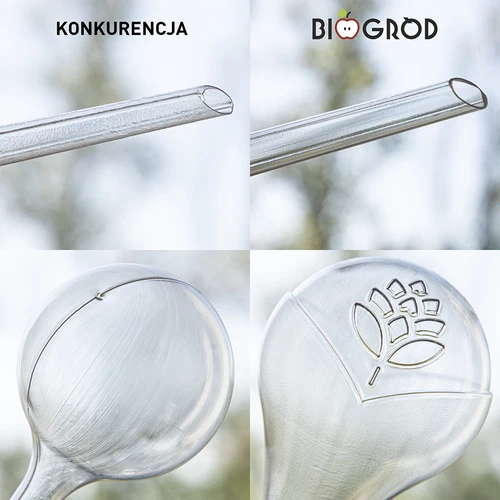 Kugle za navodnjavanje biljaka, prozirne, 400 ml, 2 kom. - 14