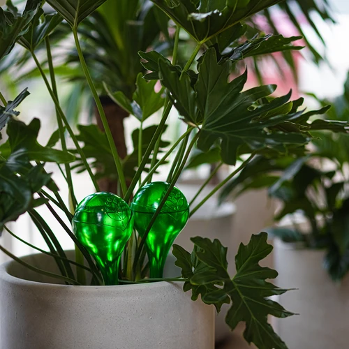 Kugle za navodnjavanje biljaka, zelene prozirne, 400 ml, 4 kom. - 12