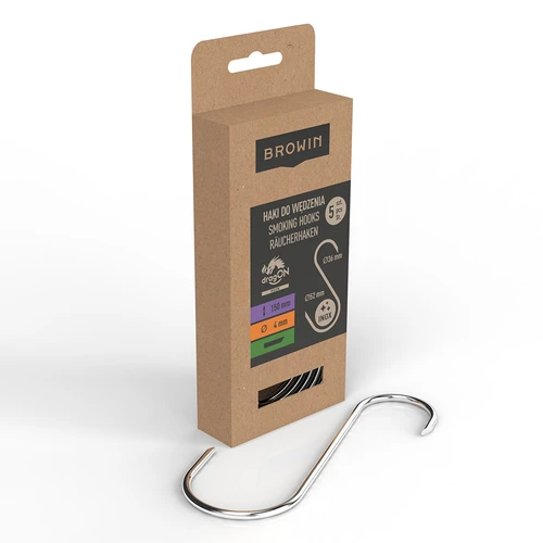 Kuke za dimljenje - S, nakošene 45° 4 mm x 150 mm, 5 kom. - 2